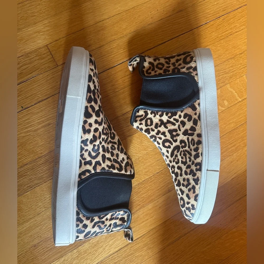 Steve Madden Elvinn Hightops in Leopard Calf-Skin, Size 9.5, NIB